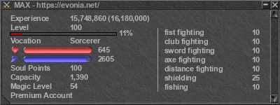 Signature for player MAX