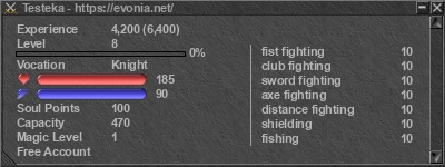 Signature for player Testeka